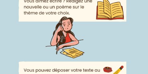 affiche concours d'écriture 2025